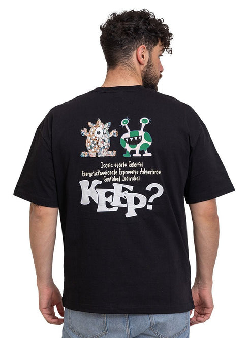 Black Design 3702VIG - O - S Round T-shirt - Khotwh